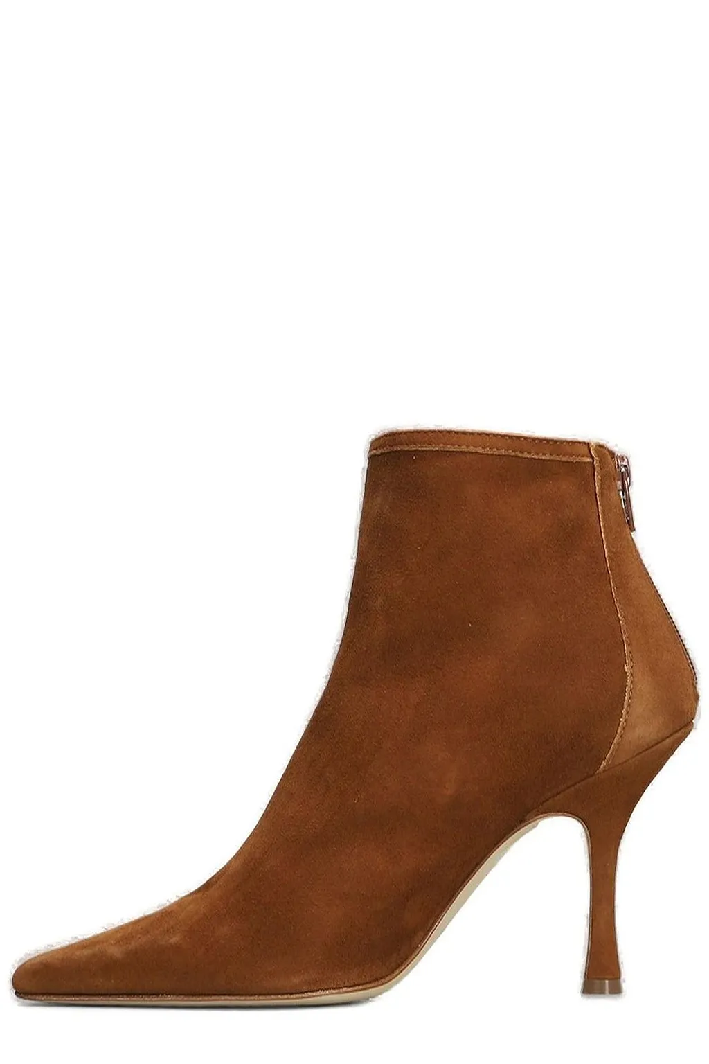 Anna F. High Heeled Zipped Ankle Boots