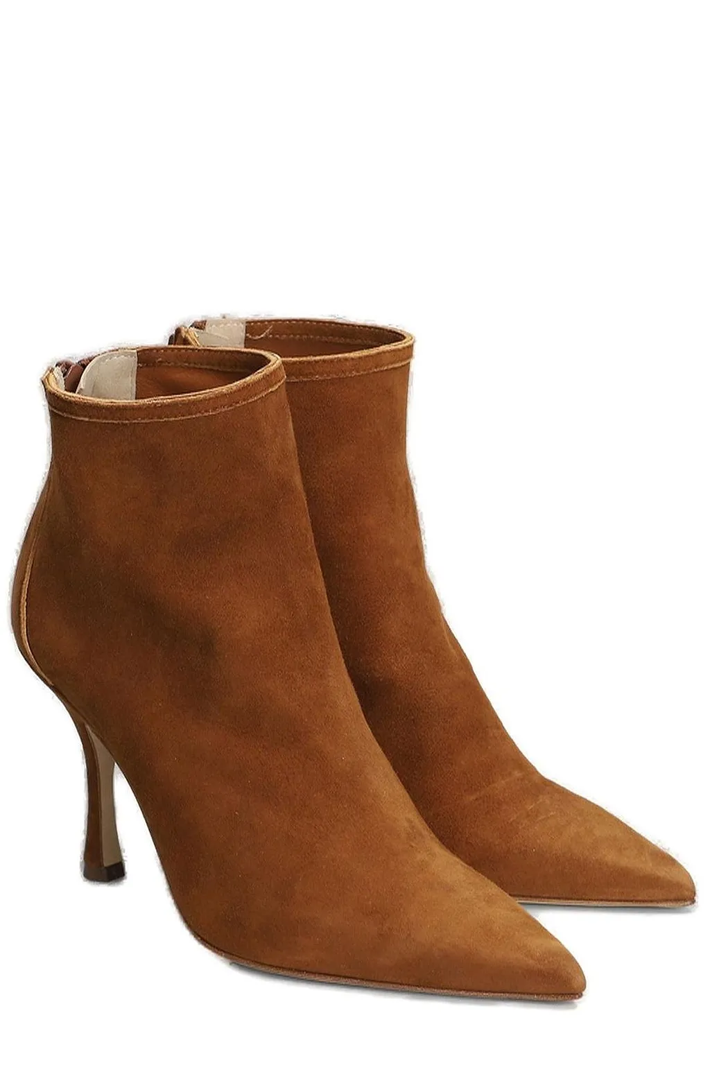 Anna F. High Heeled Zipped Ankle Boots