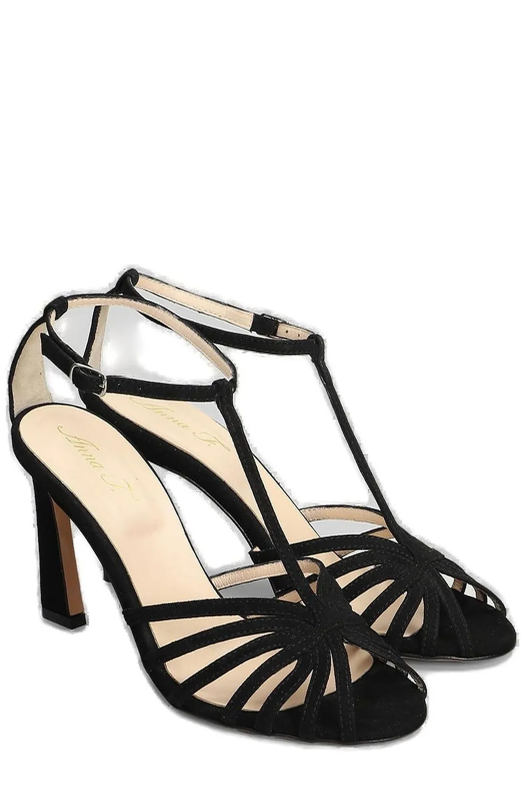 Anna F. Open Toe Heeled Sandals