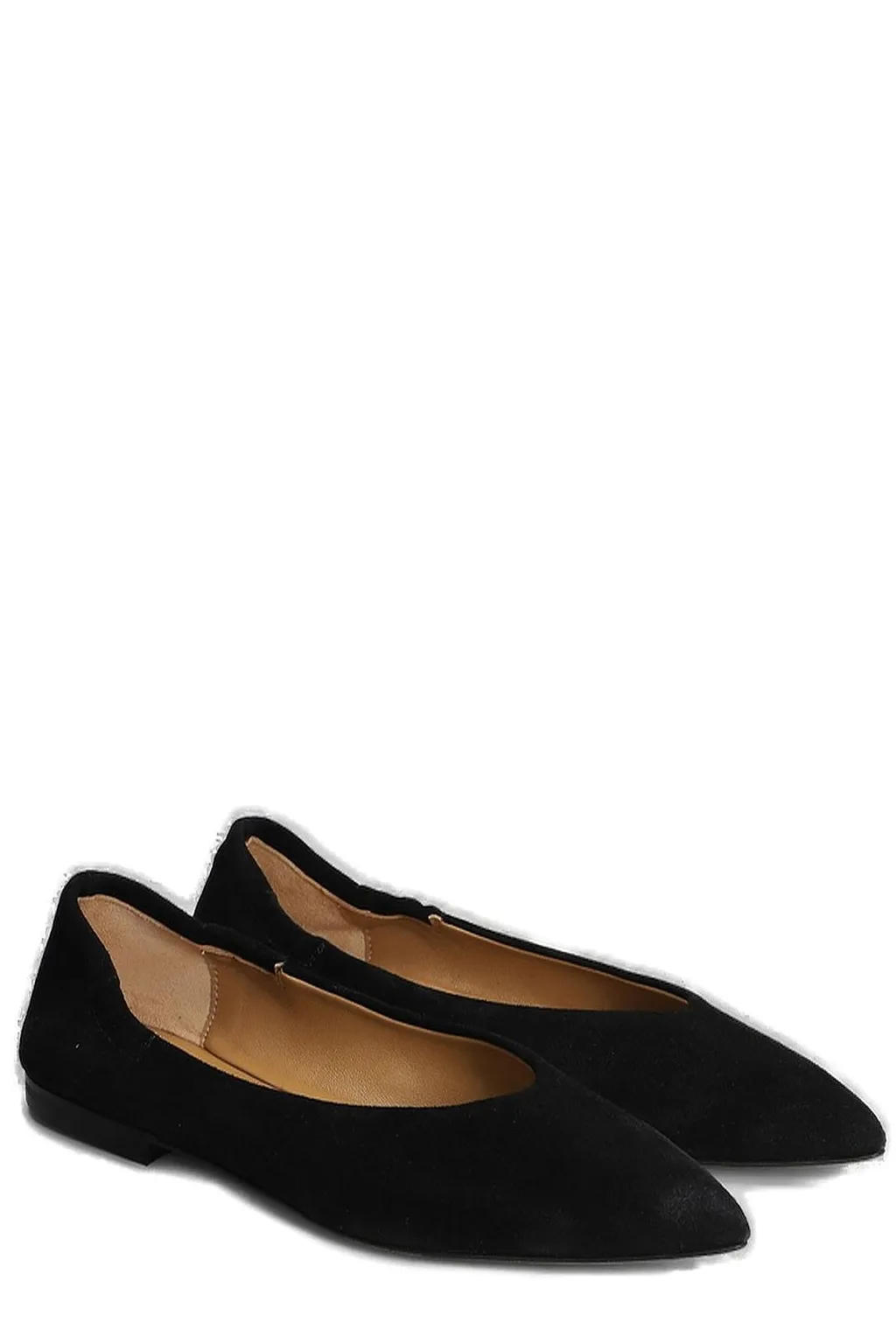 Anna F. Pointed Toe Slip-On Ballet Flats