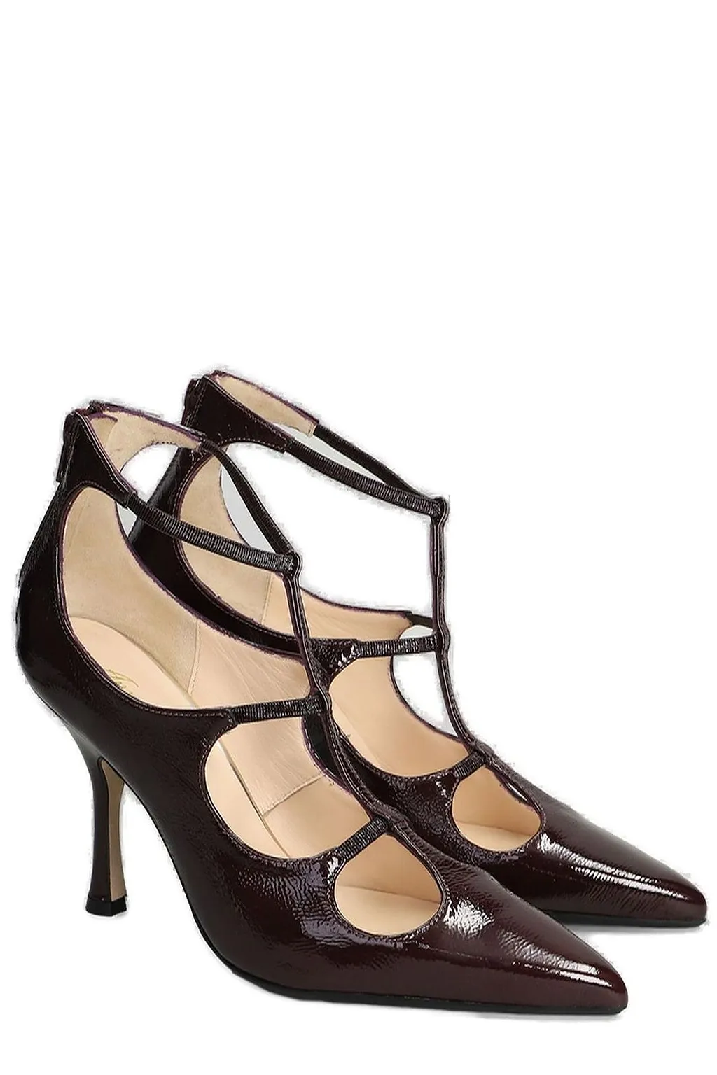 Anna F. Rear Zipped Cut Out Pumps