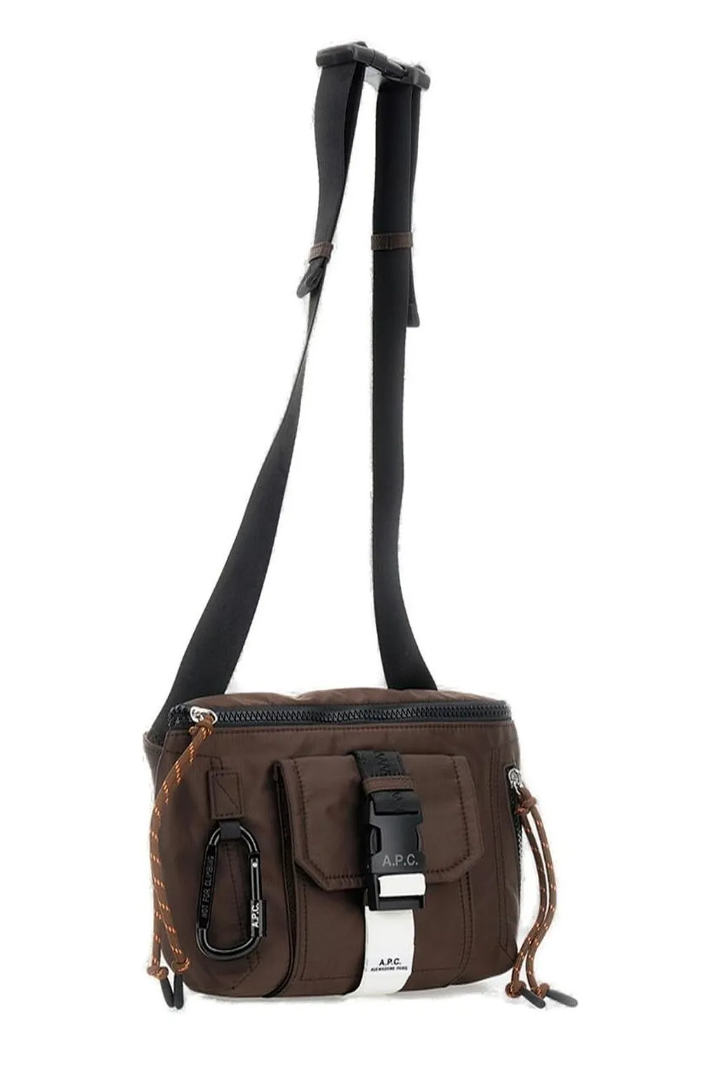 A.P.C. Buckled Zip-Up Messenger Bag