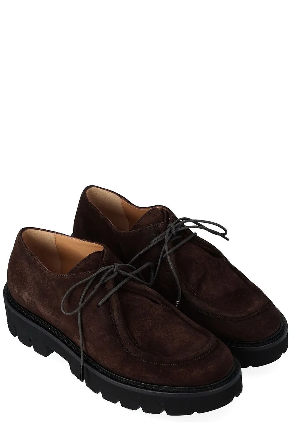 Anna F. Round Toe Lace-Up Shoes