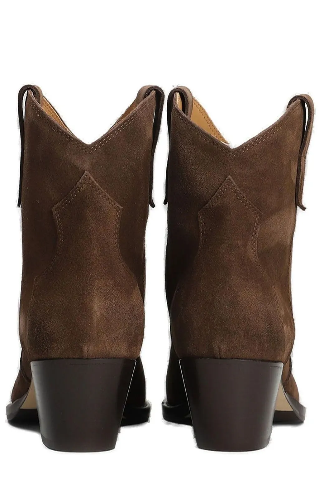 Anna F. Texan Block Heel Ankle Boots