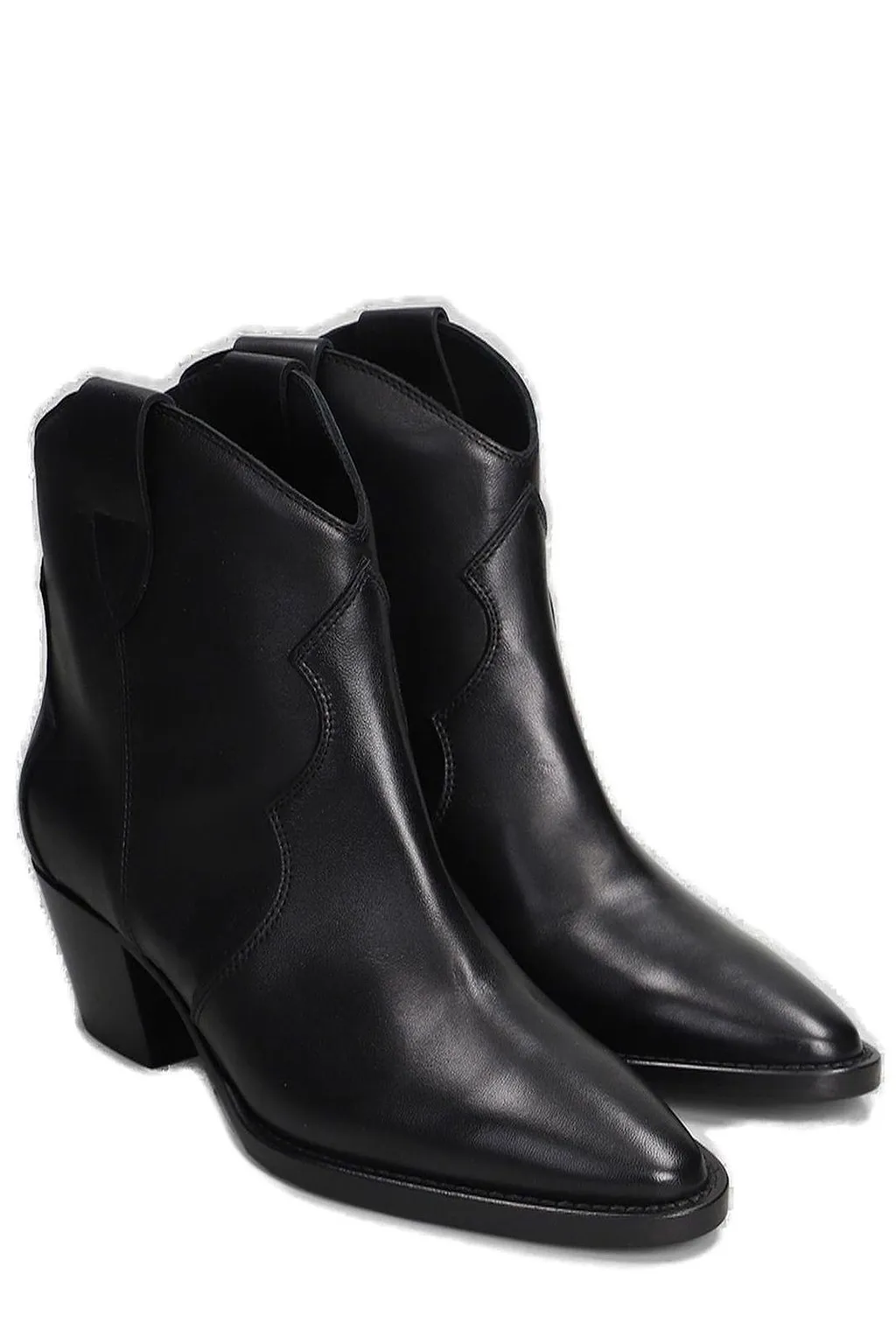 Anna F. Texan Block Heel Ankle Boots