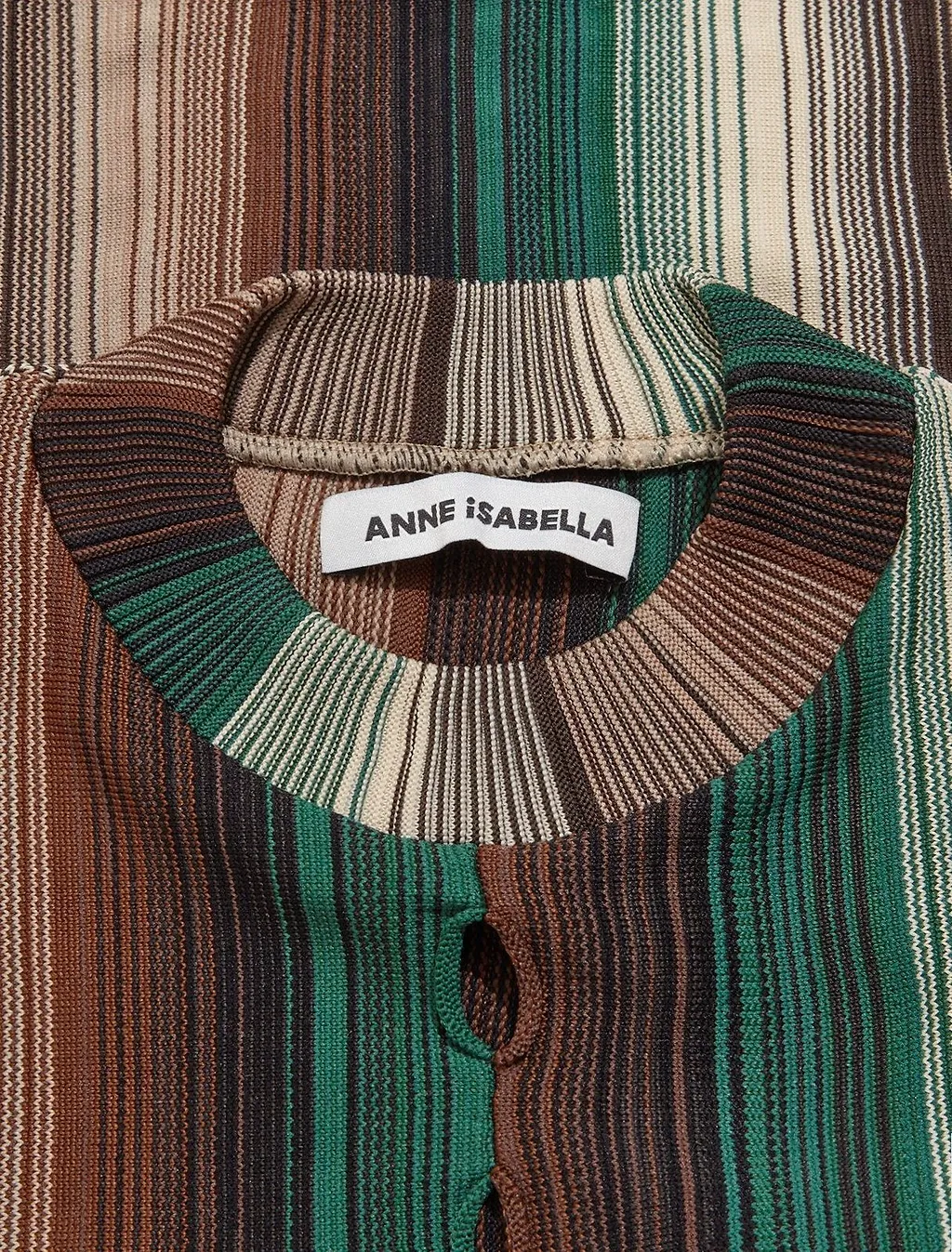 Anne Isabella Fade Stripe Cutout Knitwear