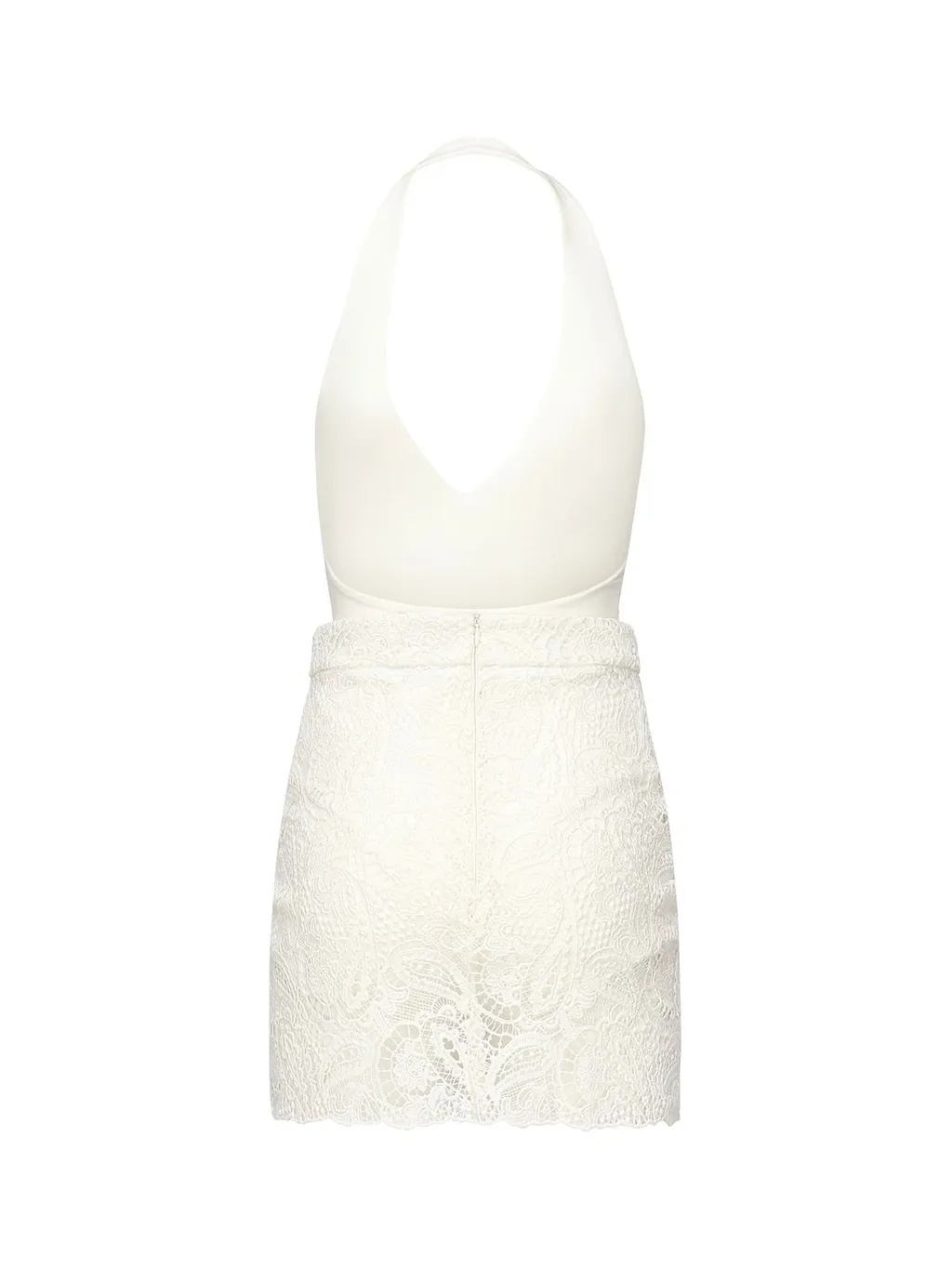 Archivio Lace V-Neck Mini Dress