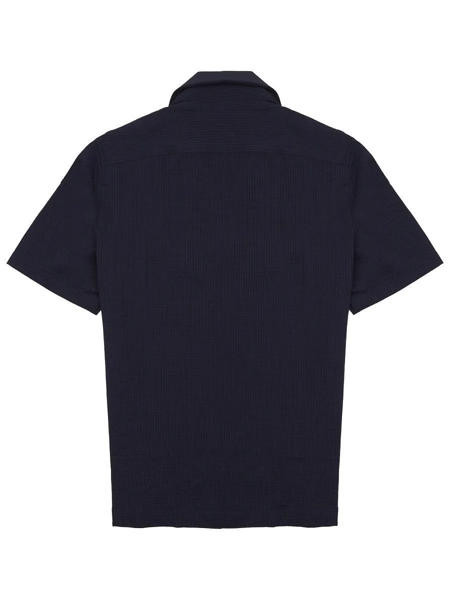 Archivio Seersucker Short-Sleeve Shirt
