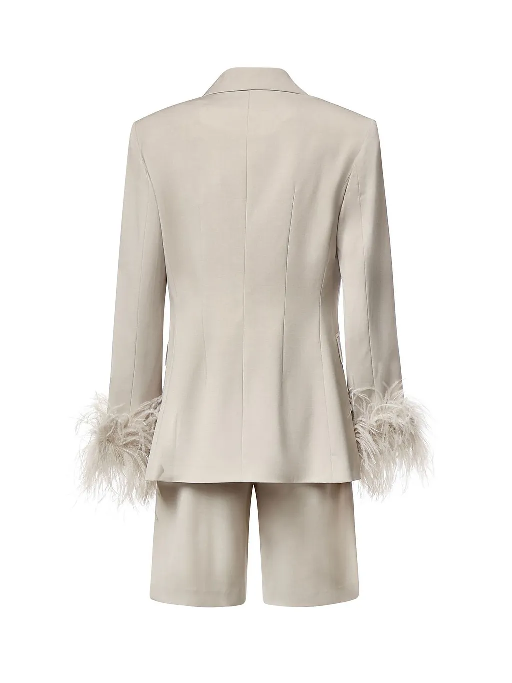 Archivio Riviera Feather-Trim Shorts Suit