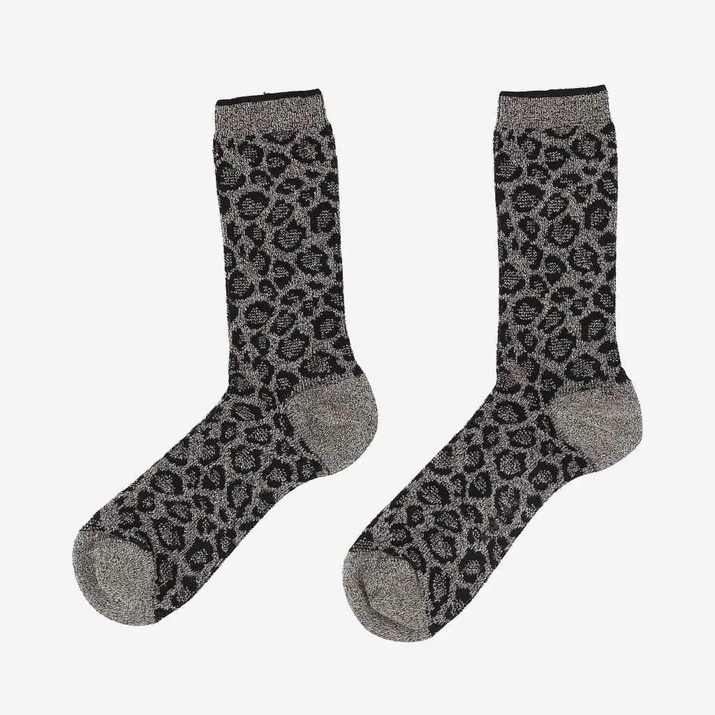 Ant45 Atene Metallic Animal-Pattern Socks