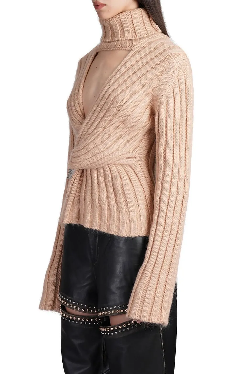 Area Turtleneck Cut-Out Jumper