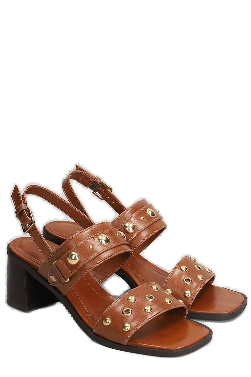 Arezzo Studded Buckled Sandals