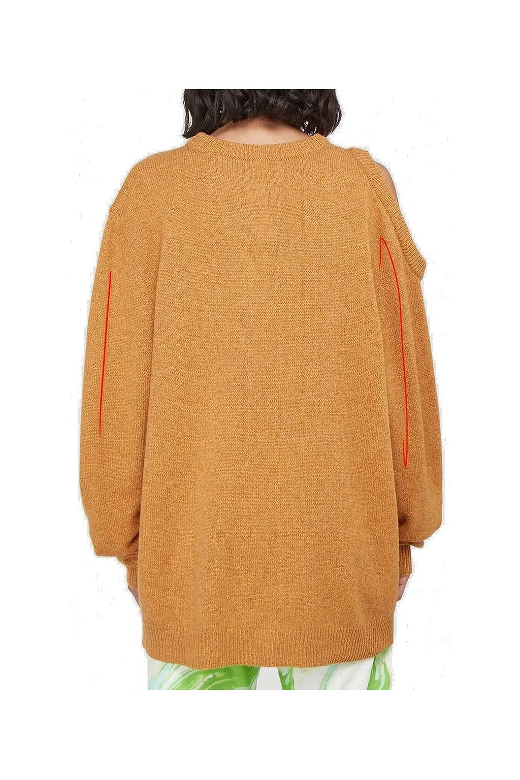 Aries Cut Out Crewneck Jumper