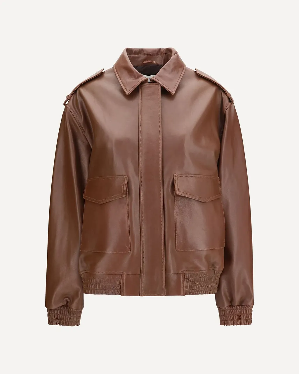 Astra Oversized Leather Jacket