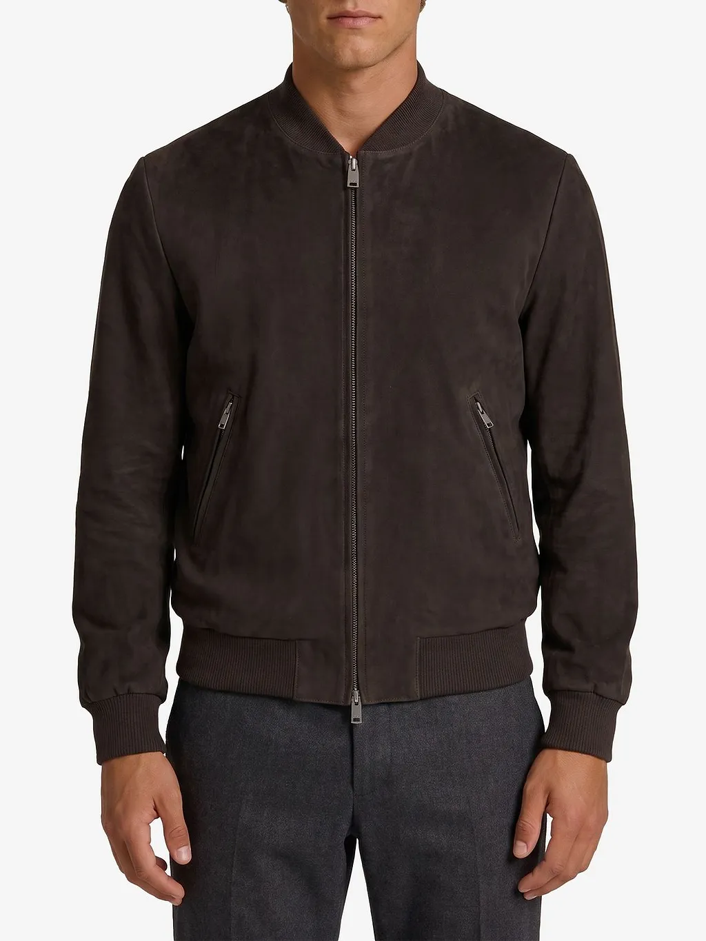 Arma Didier Suede Bomber Jacket