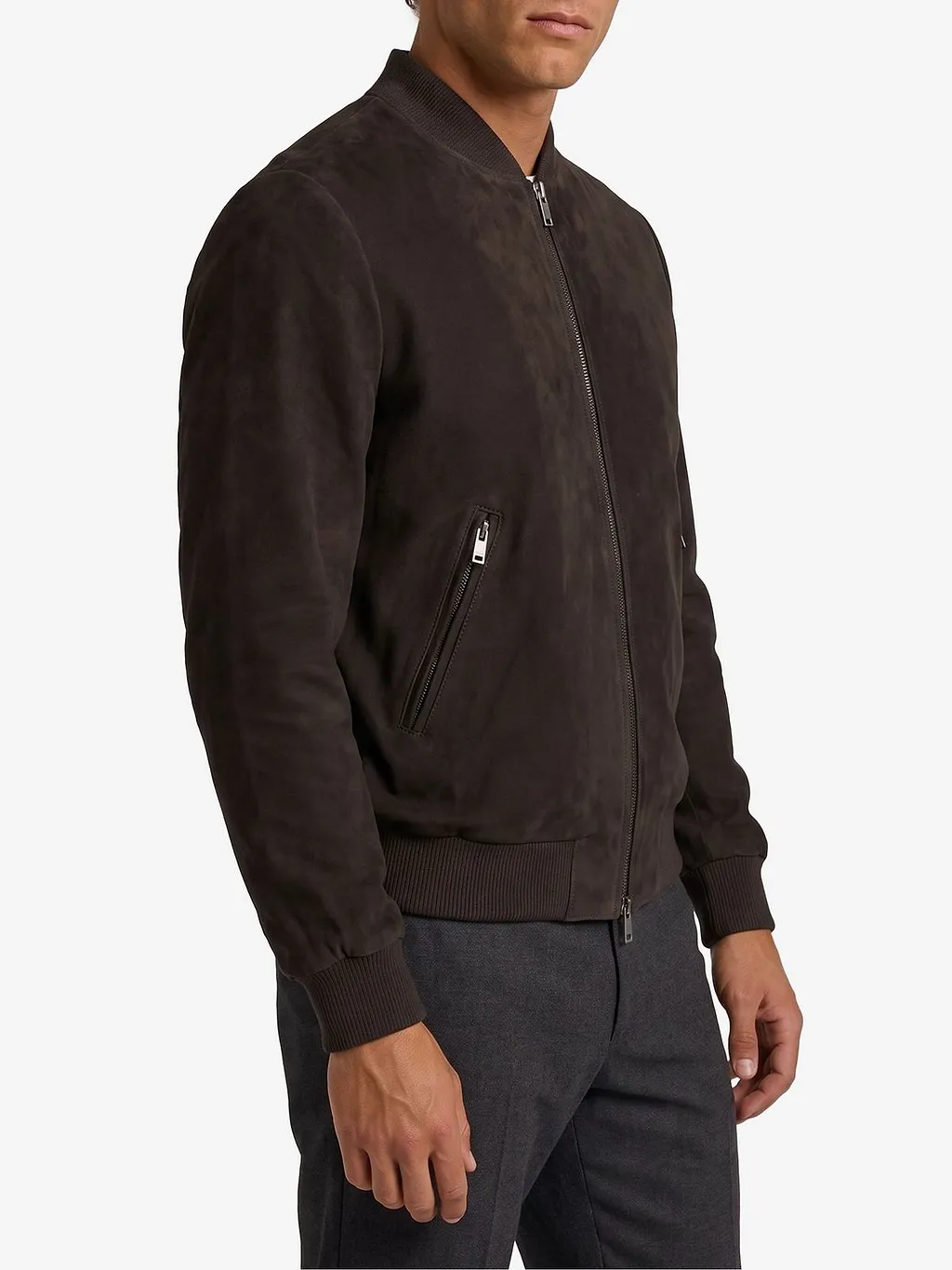 Arma Didier Suede Bomber Jacket
