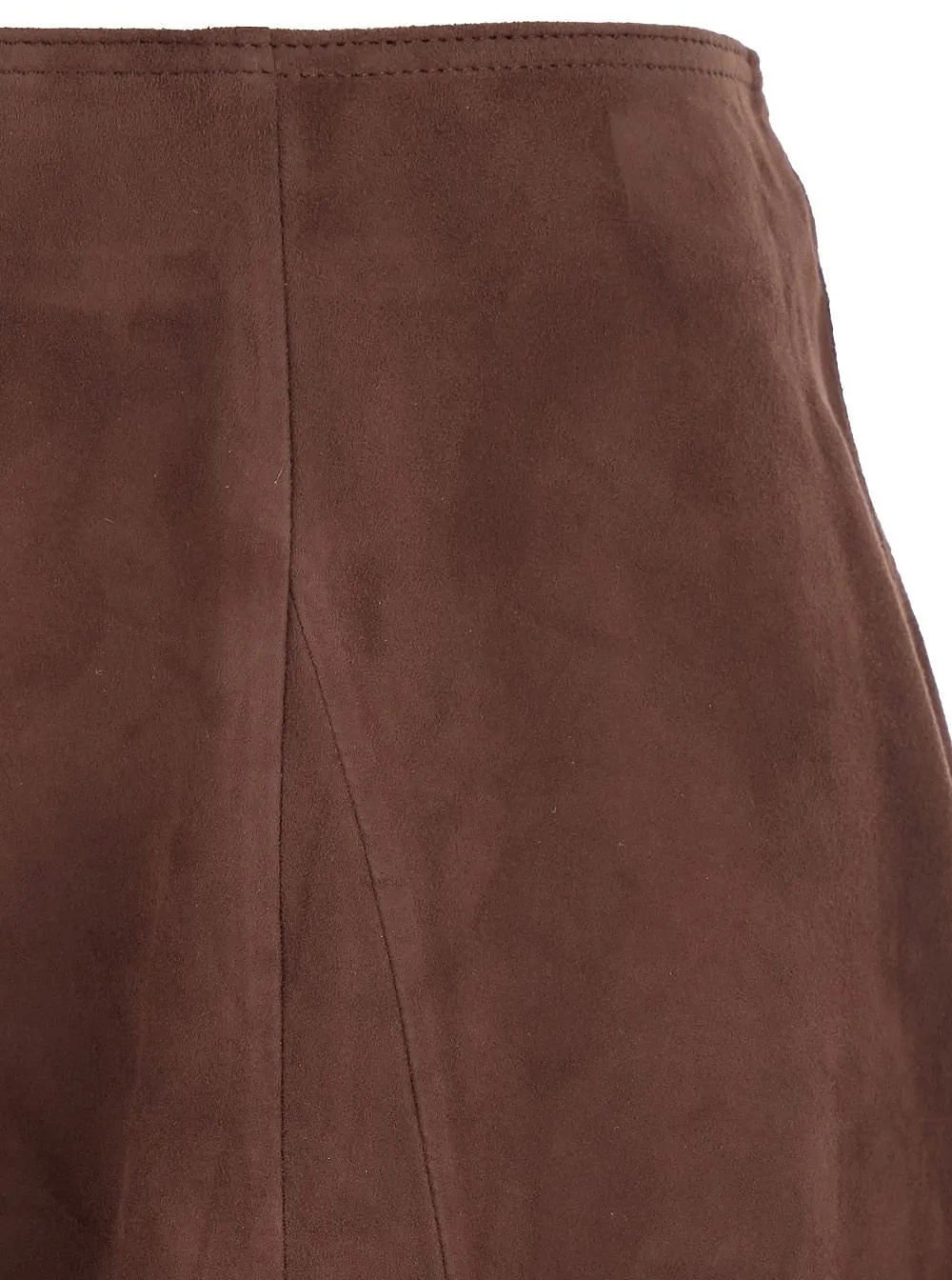 Eleni High-Waisted Suede Skirt