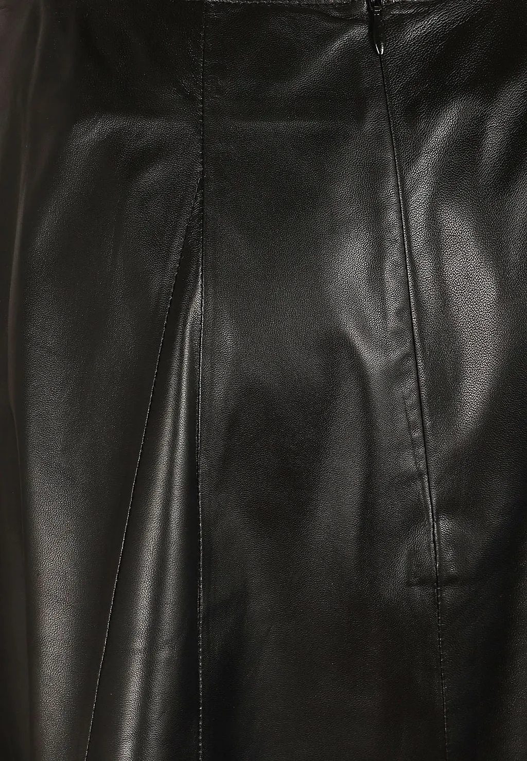 Eleni Flared Leather Skirt