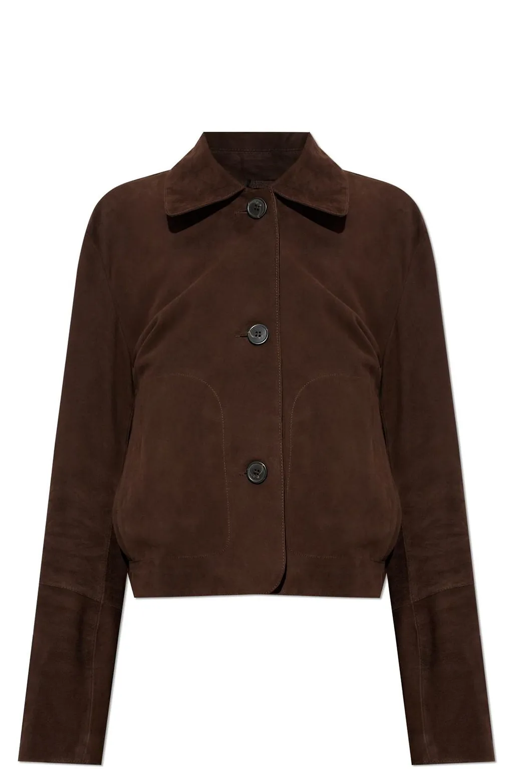 Arma Emy Cropped Button-Up Jacket