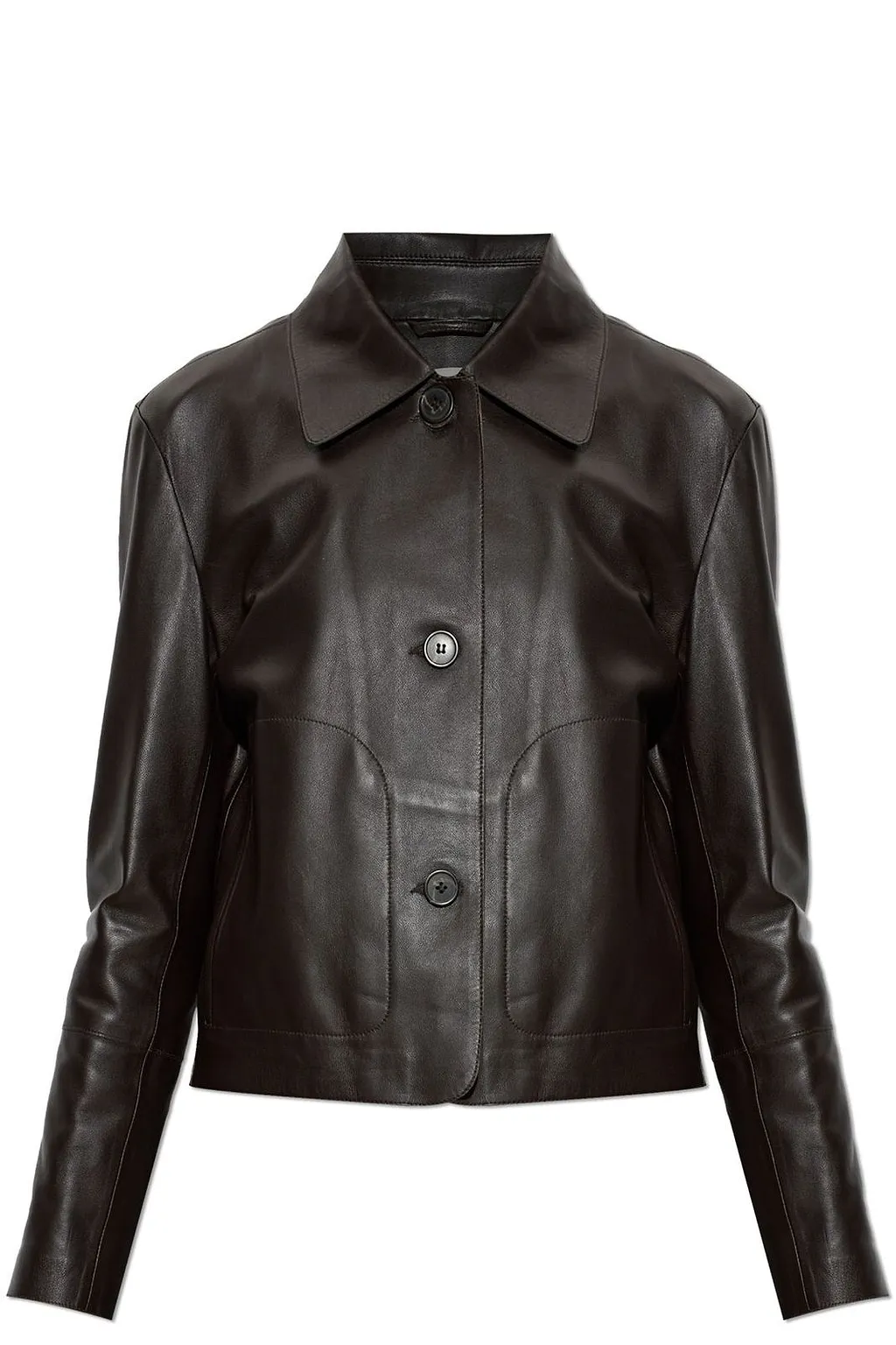 Arma Emy Cropped Leather Jacket