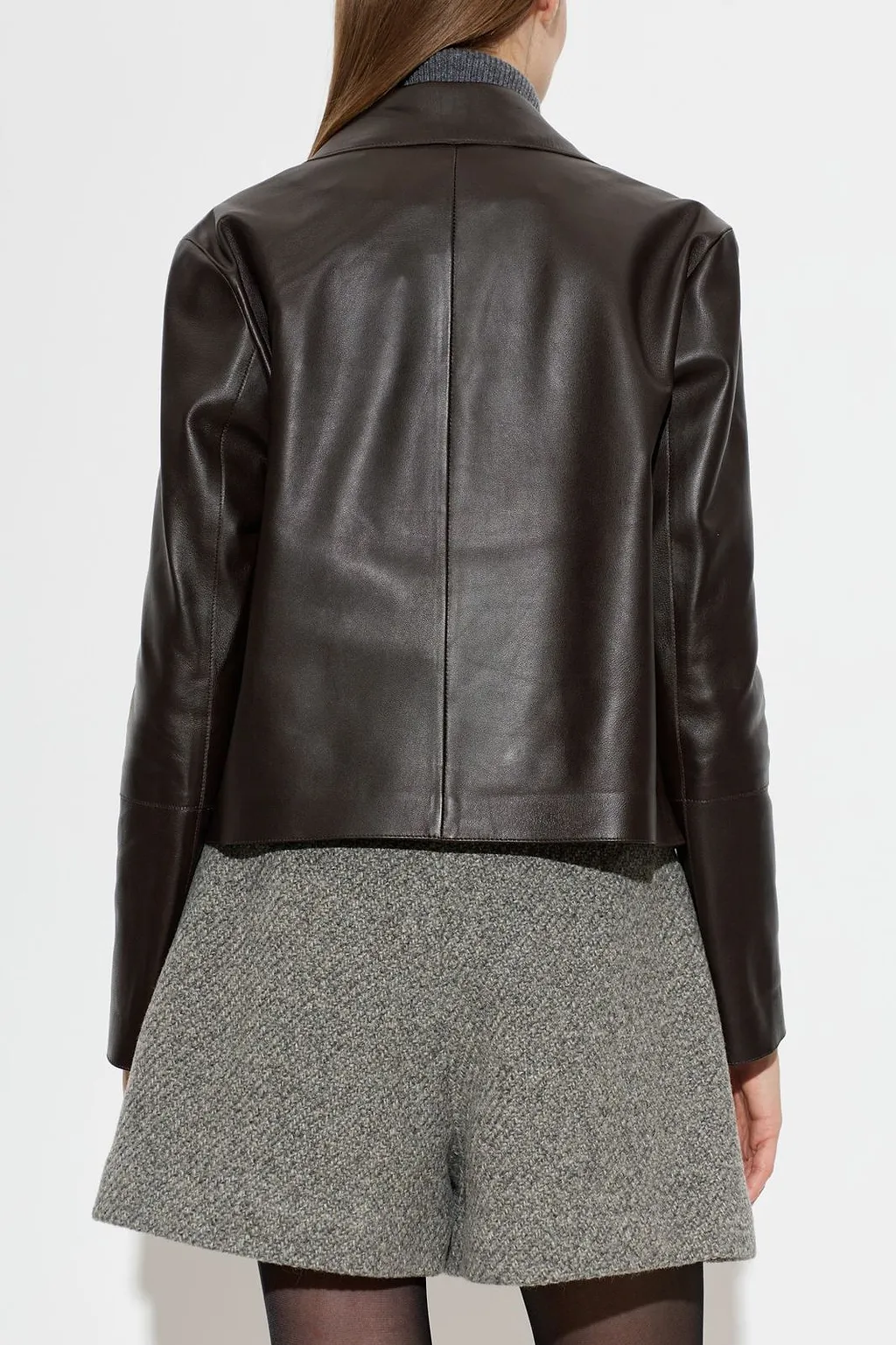 Arma Emy Cropped Leather Jacket