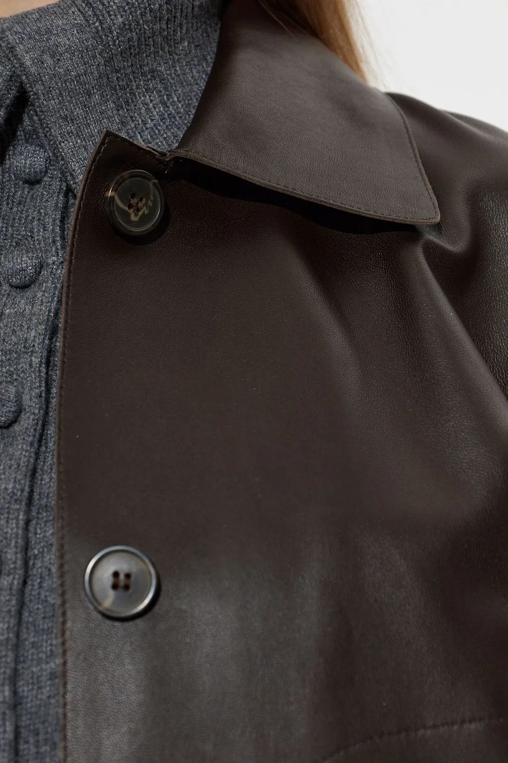 Arma Emy Cropped Leather Jacket