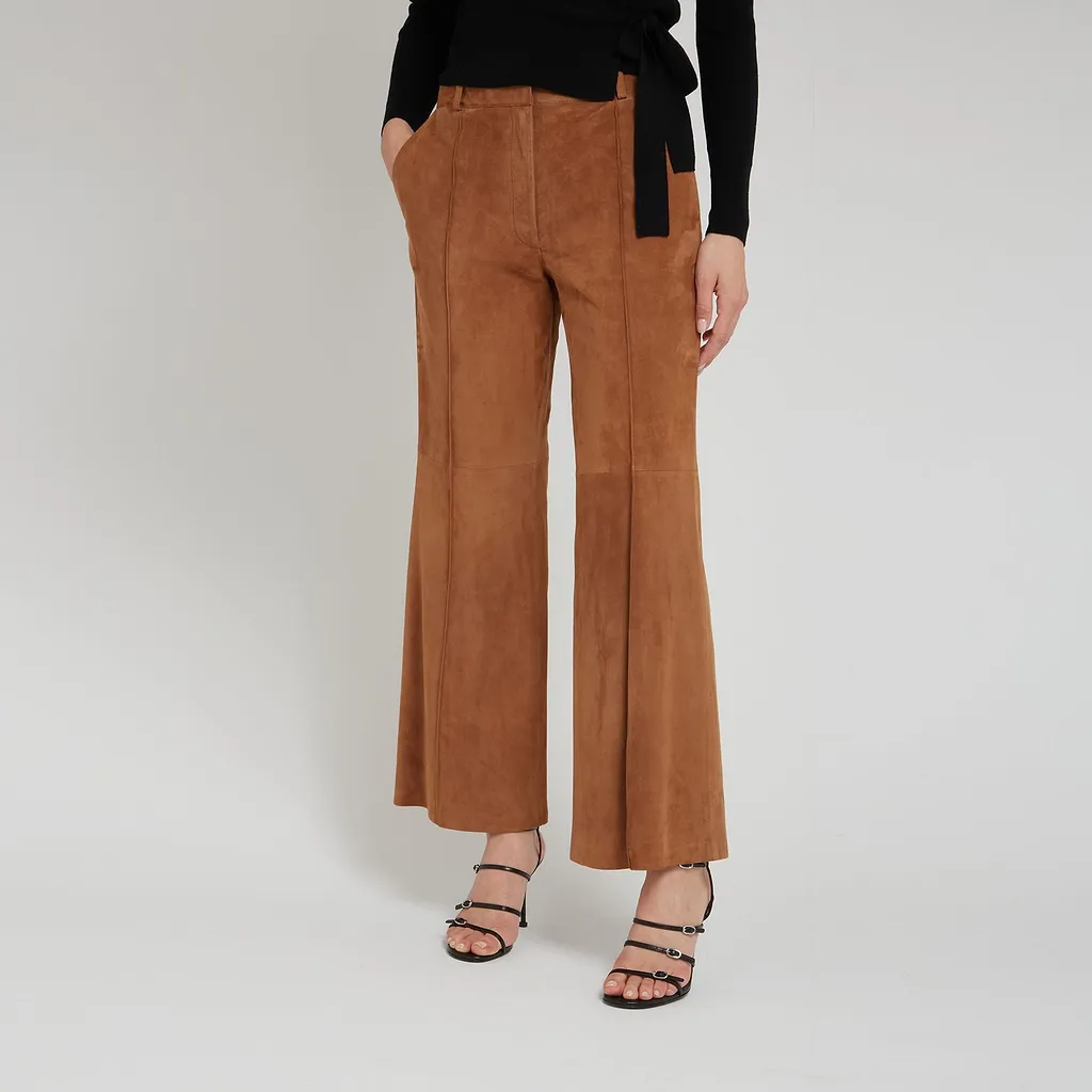 Arma Flared Suede Pants