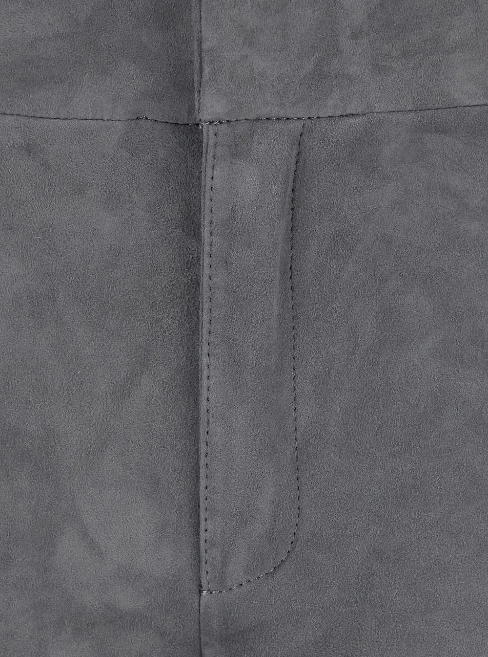 Arma High-Waist Suede Straight-Leg Pants