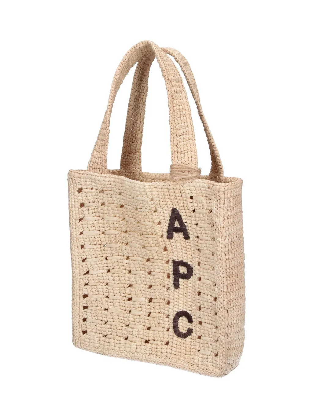 A.P.C. Logo Crochet Tote Bag