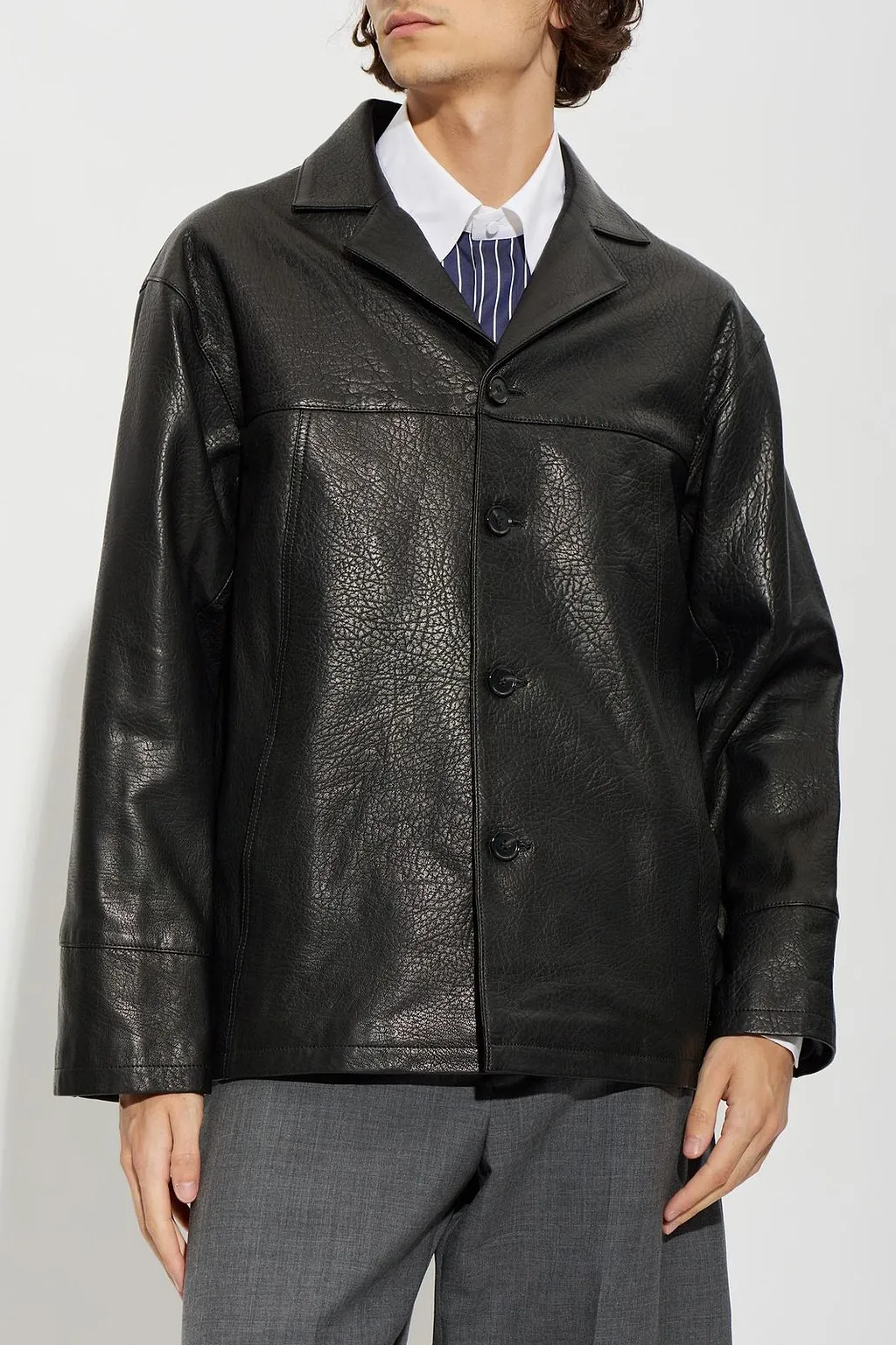 Arma Jack Textured Leather Jacket