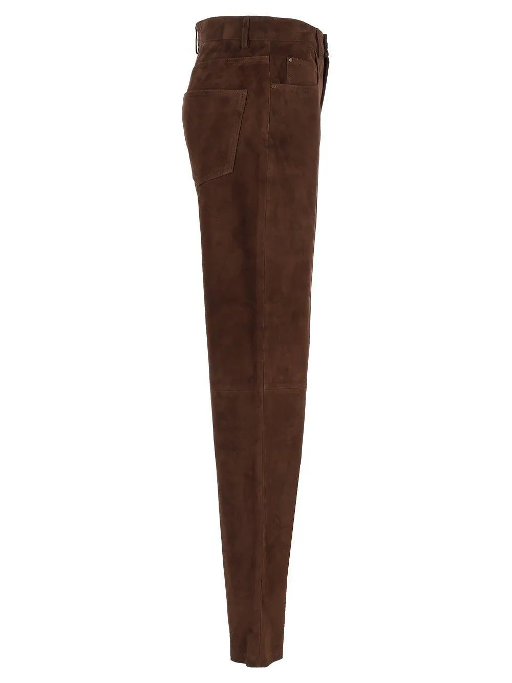 Arma Jean Suede Flared Pants