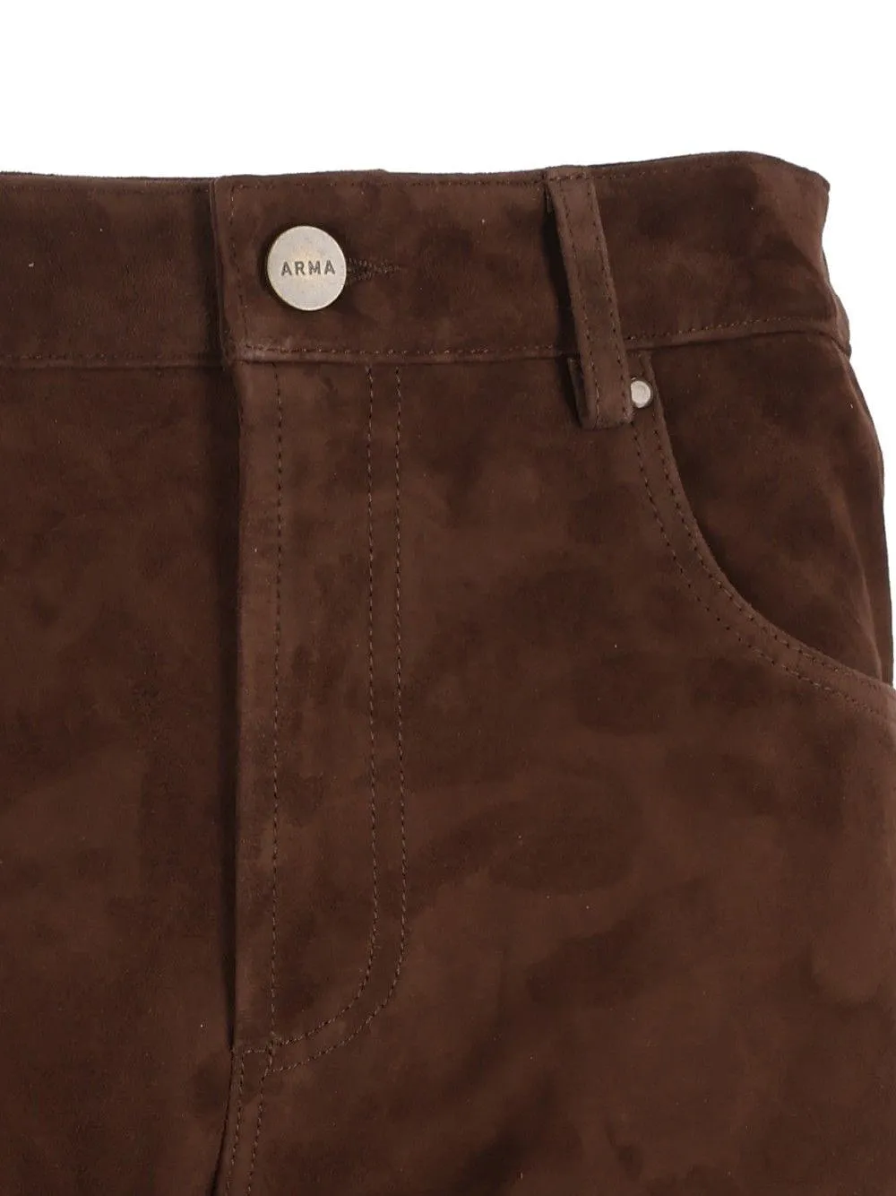 Arma Jean Suede Flared Pants