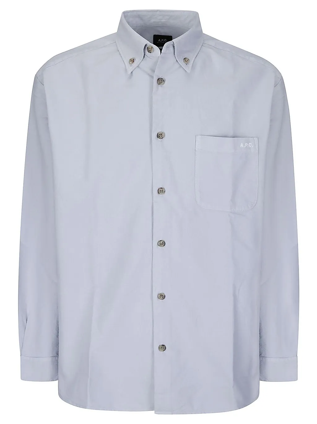 A.P.C. Logo Embroidered Button Down Shirt