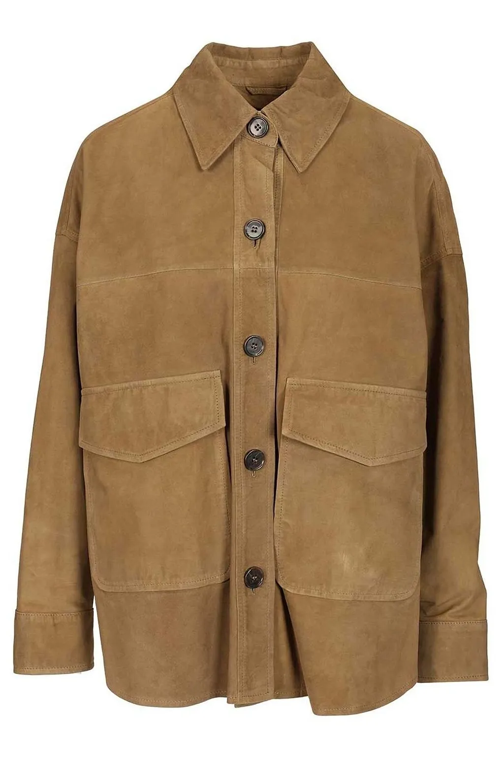 Kaylee Suede Patch-Pocket Jacket