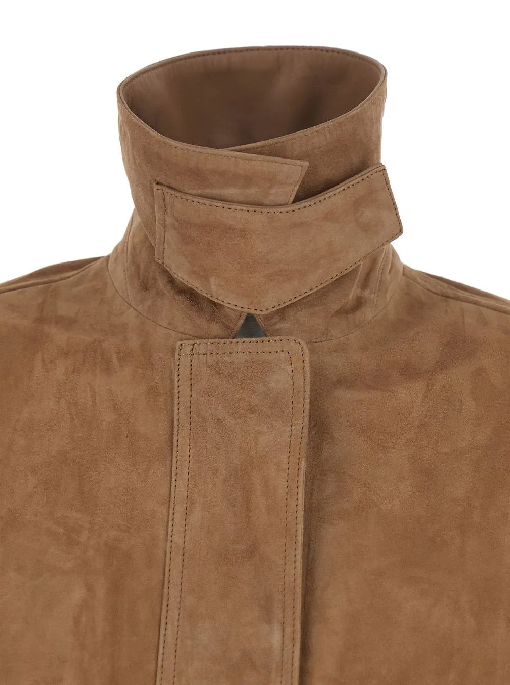 Kaylee Suede Patch Pocket Coat