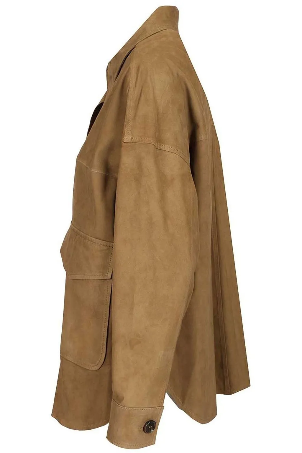 Kaylee Suede Patch-Pocket Jacket