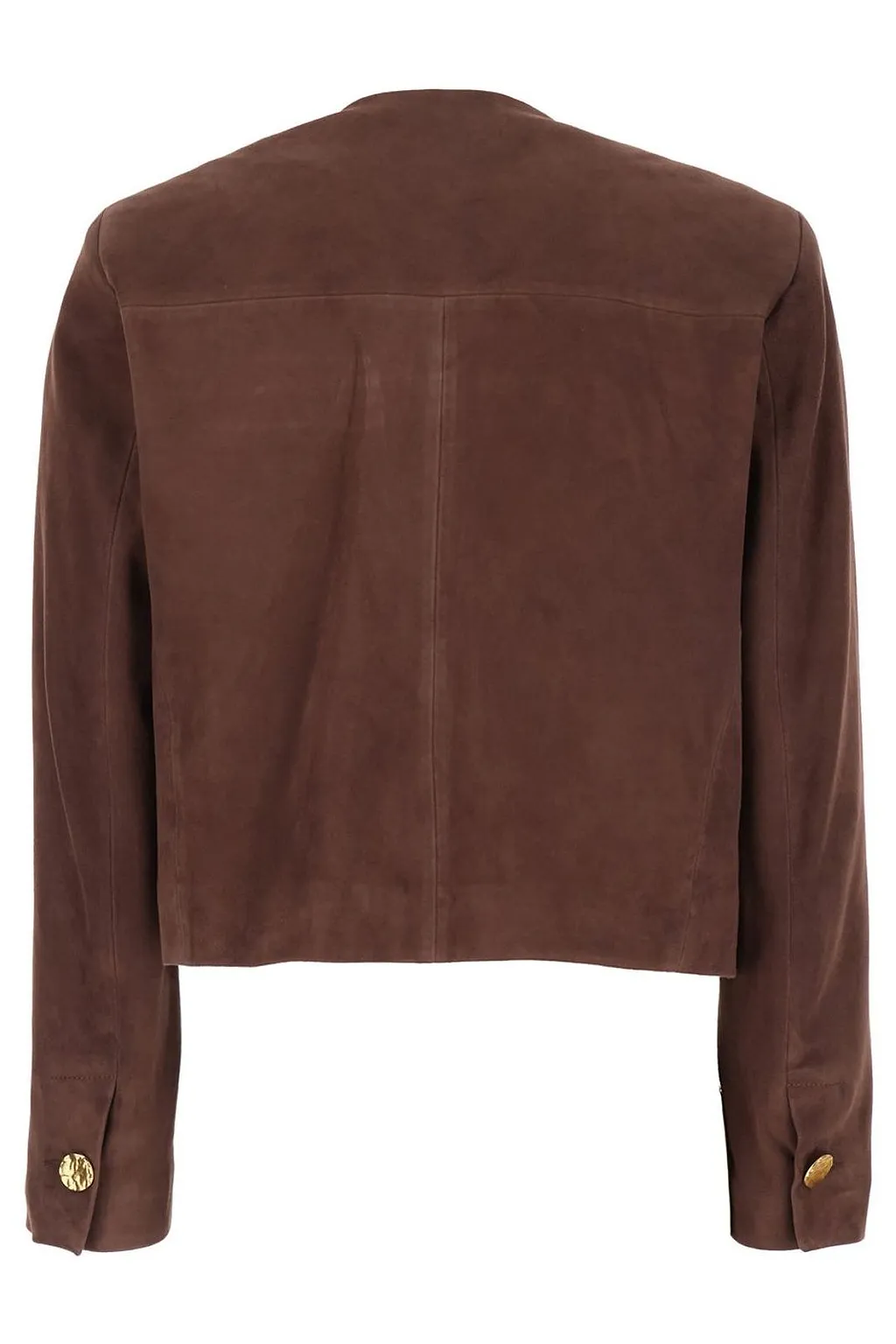 Lorenne Suede Button-Front Jacket