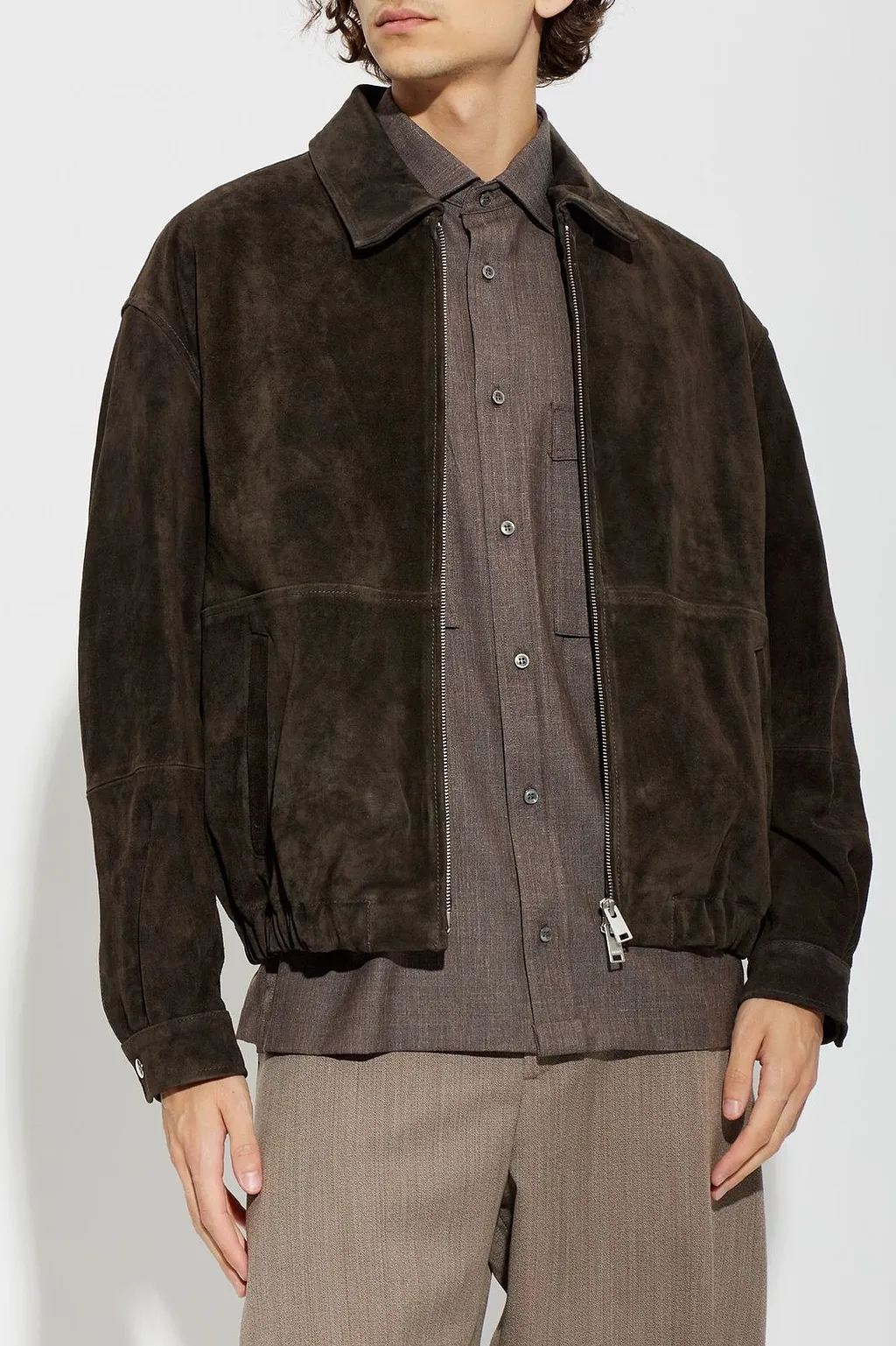 Maddox Suede Zip Jacket