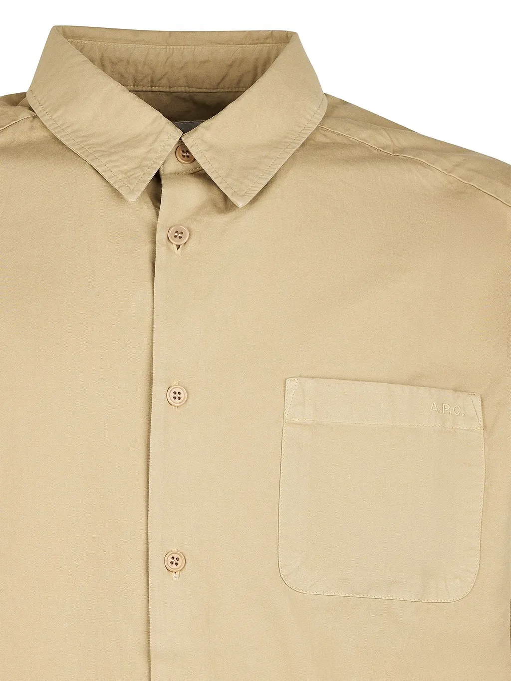 A.P.C. Logo Embroidered Long-Sleeved Shirt