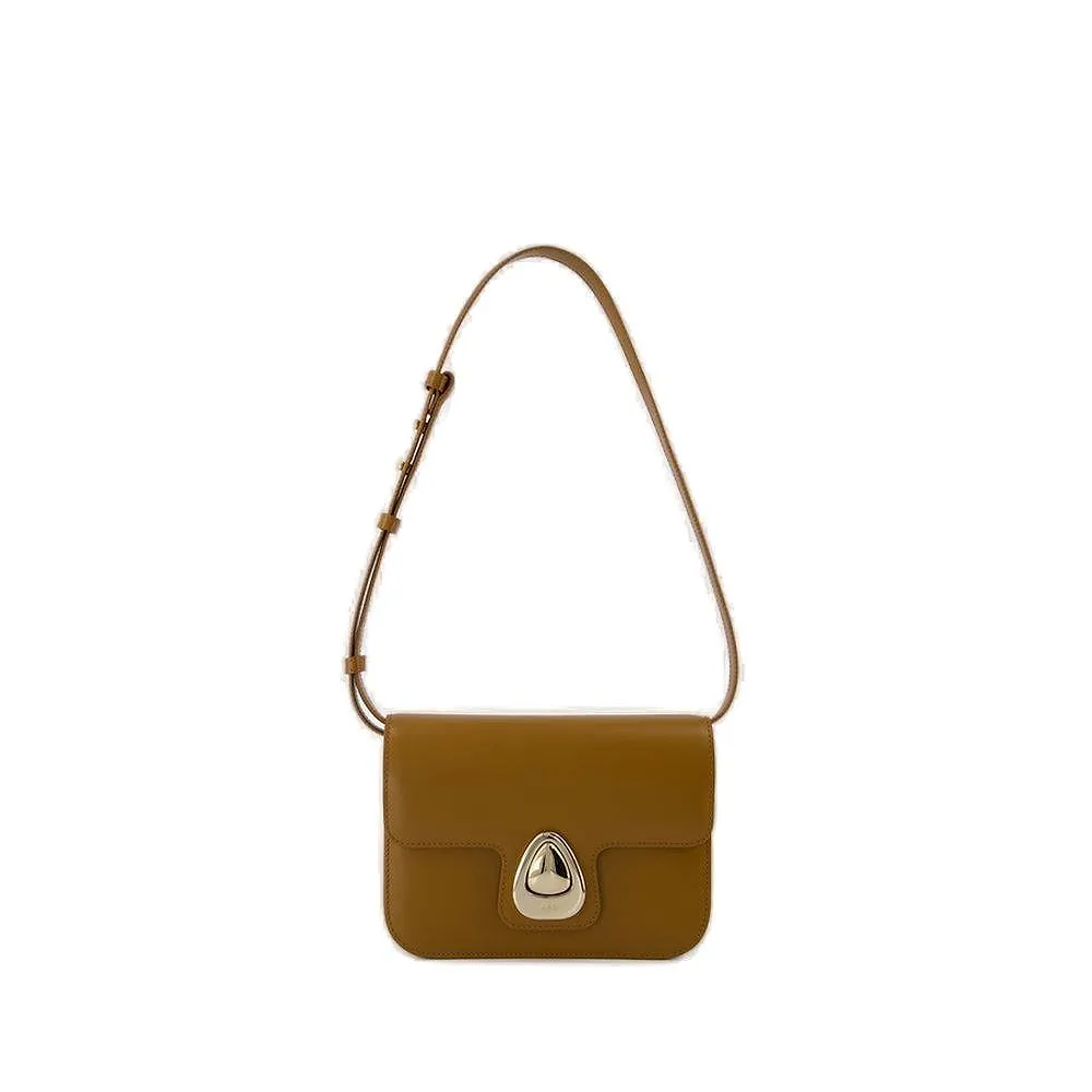 A.P.C. Logo Engraved Astra Small Shoulder Bag