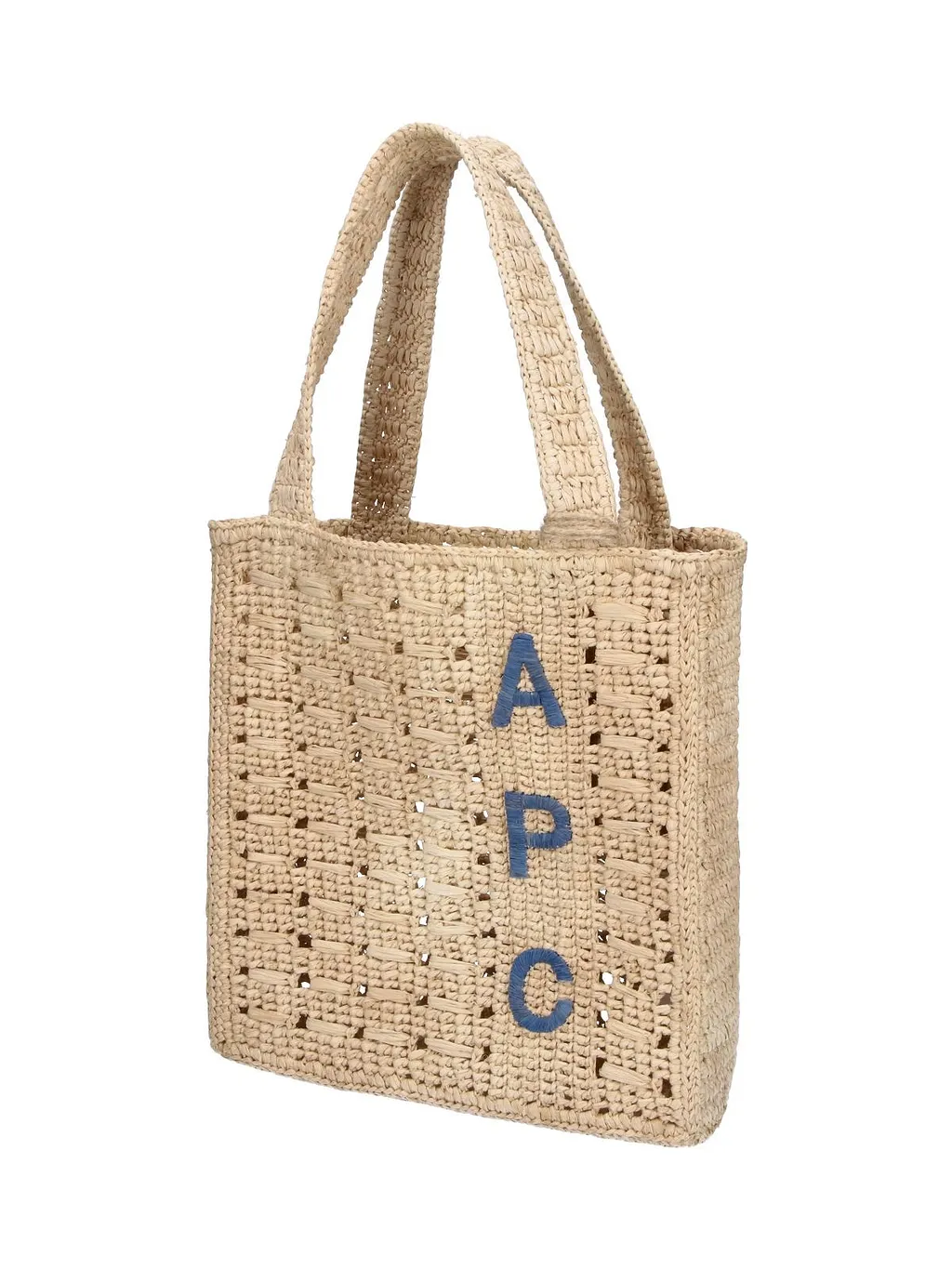 A.P.C. Logo Open-Weave Tote Bag