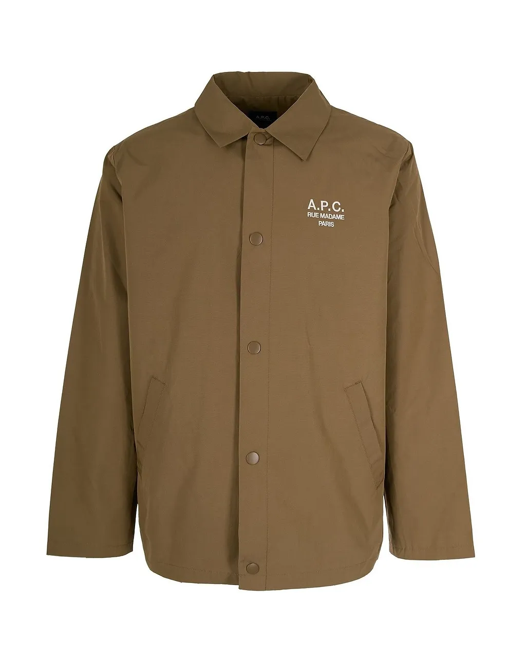 A.P.C. Logo Printed Buttoned Jacket