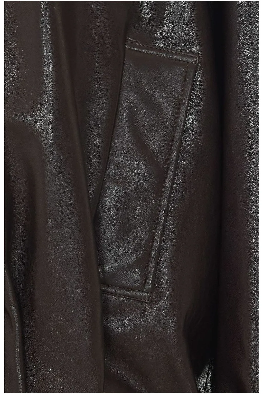 Paula High Neck Leather Jacket