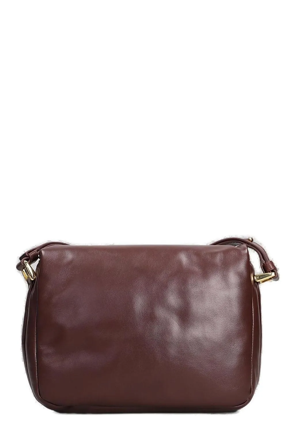 A.P.C. Logo-Printed Foldover Top Shoulder Bag