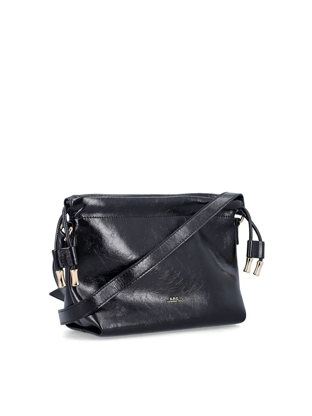 A.P.C. Logo Printed Drawstring Mini Crossbody Bag