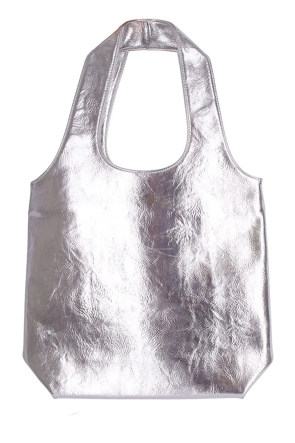 A.P.C. Logo Printed Metallic Effect Tote Bag