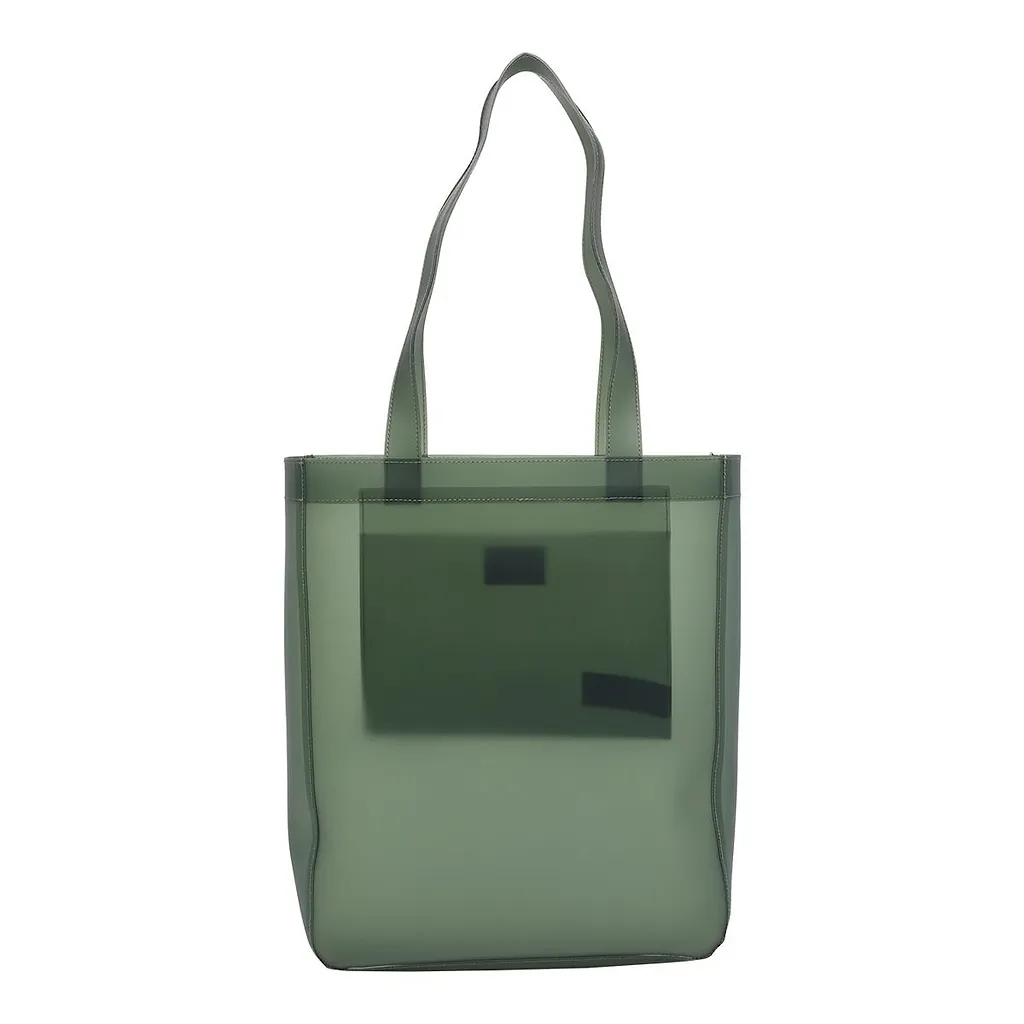 A.P.C. Lou Logo Printed Top Handle Bag
