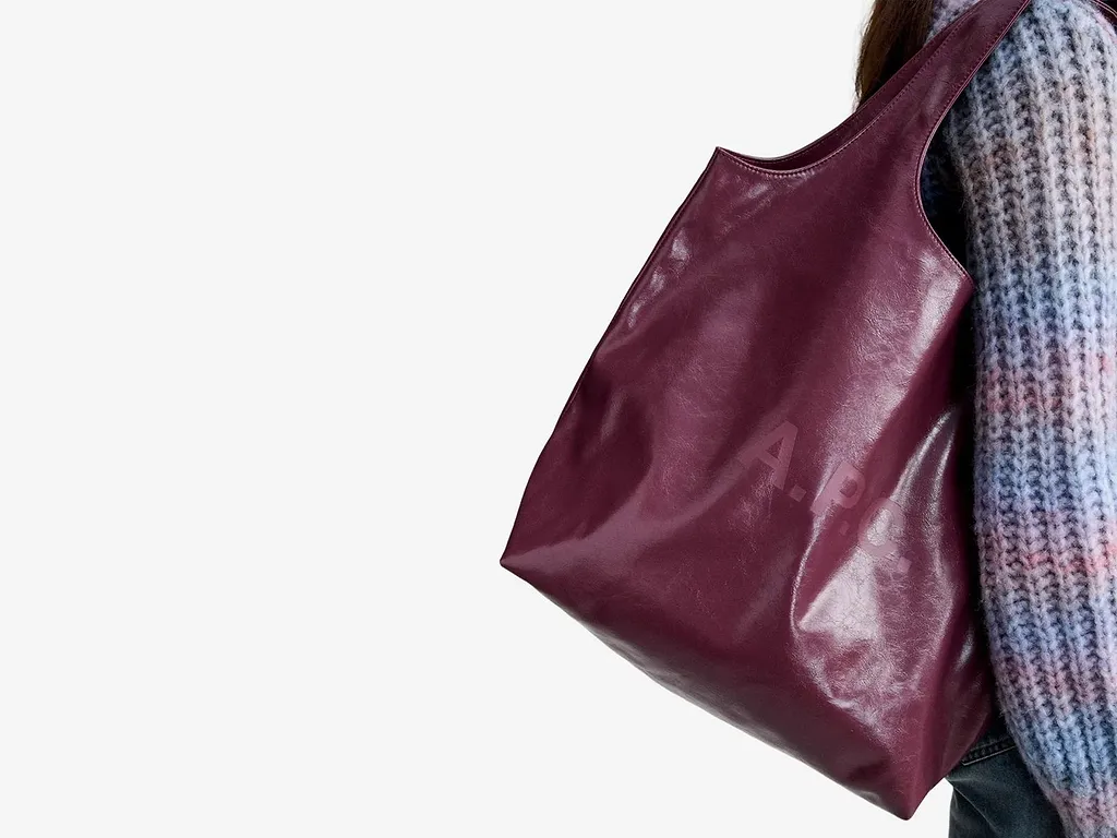 A.P.C. Logo Shopper Tote Bag