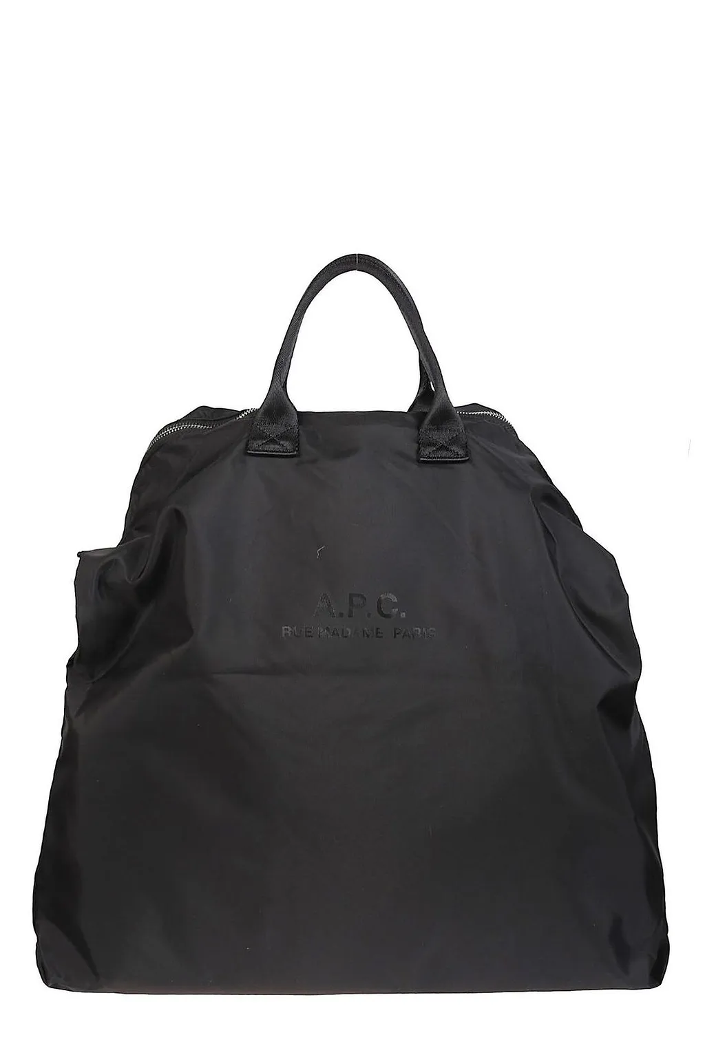 A.P.C. Logo Printed Zip-Up Messenger Bag