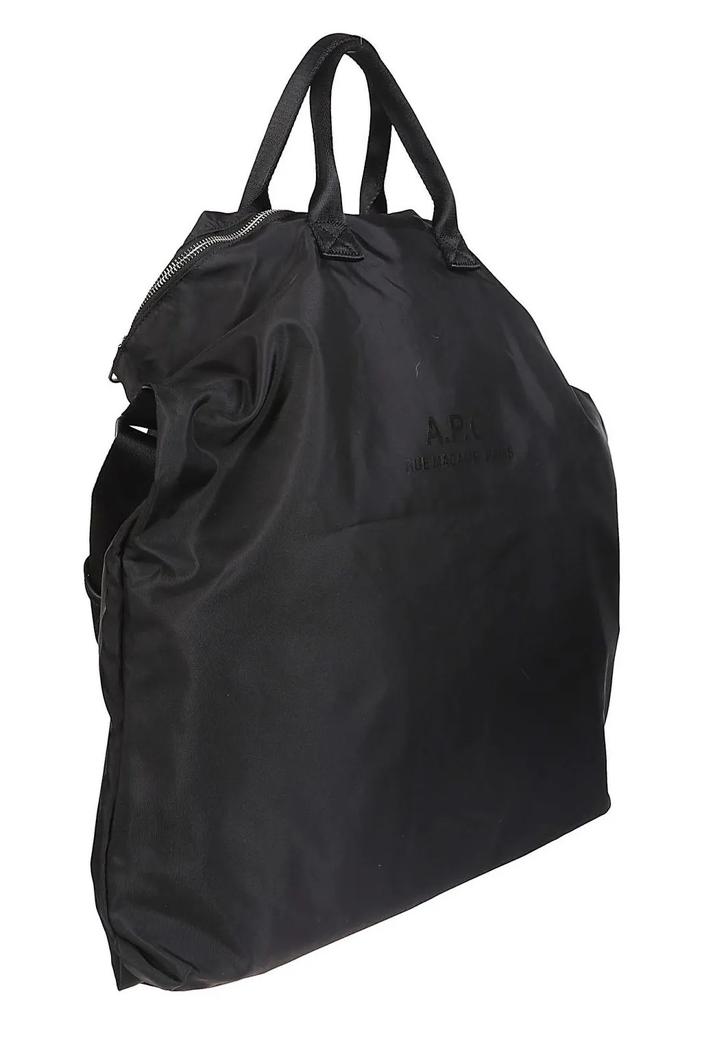 A.P.C. Logo Printed Zip-Up Messenger Bag